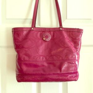 Coach Pink leather handbag